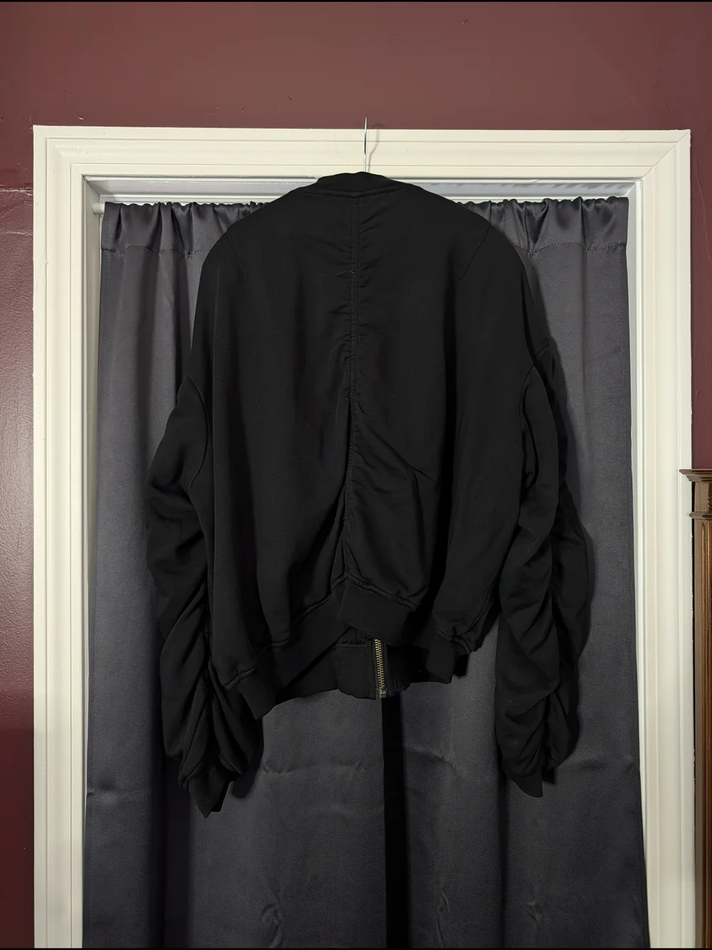 Haider Ackermann Black Silk Lined Tribal Thorn Embroidered Bomber Jacket S
